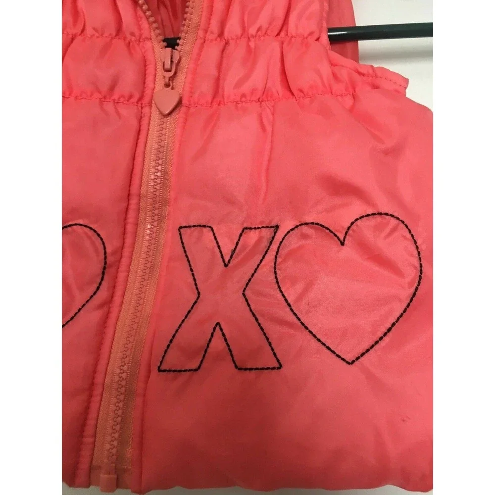 XOXO Toddler Girls Full Zip Vest Jacket Size 3T  Pinkish - Picture 3 of 7